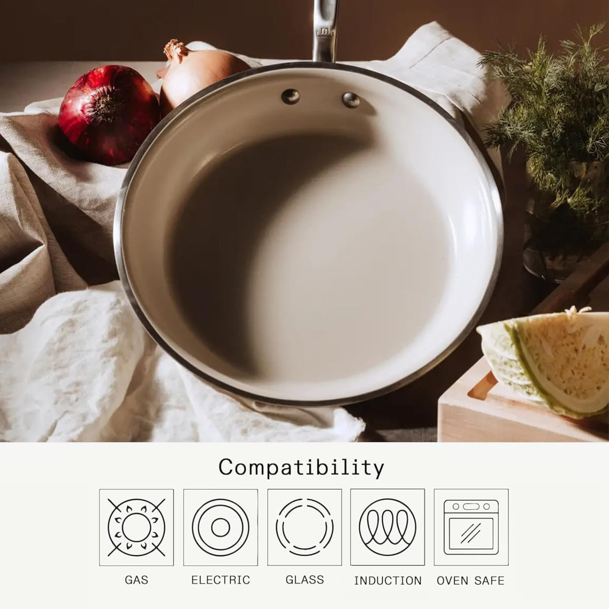 Made In oven-safe up to 550°F for searing and oven finishing