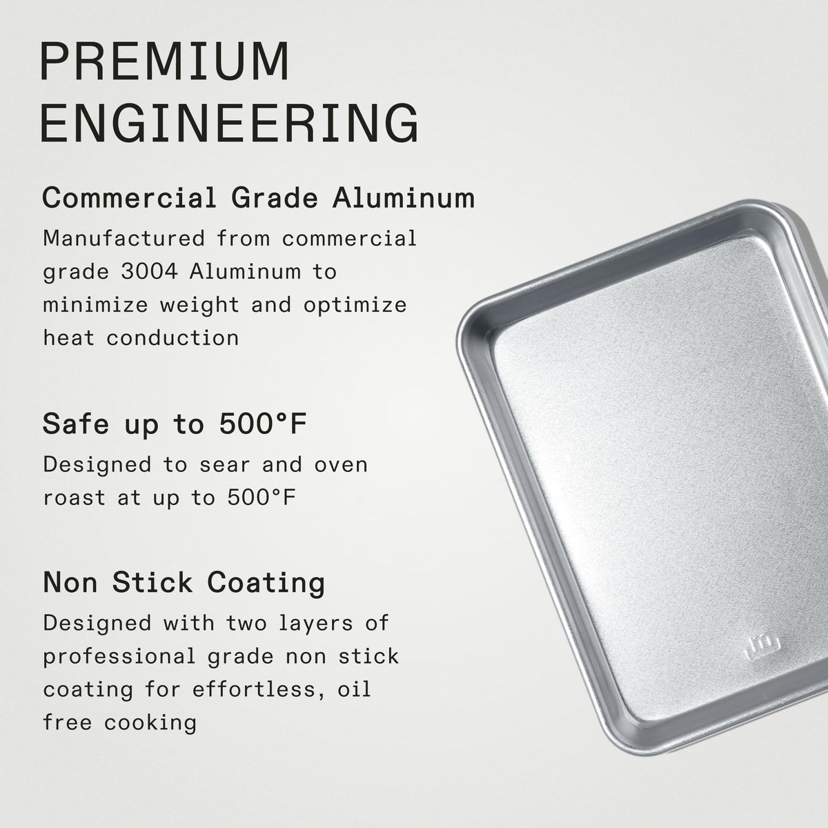Made In Quarter Sheet Pan edge detail highlighting sturdy rim
