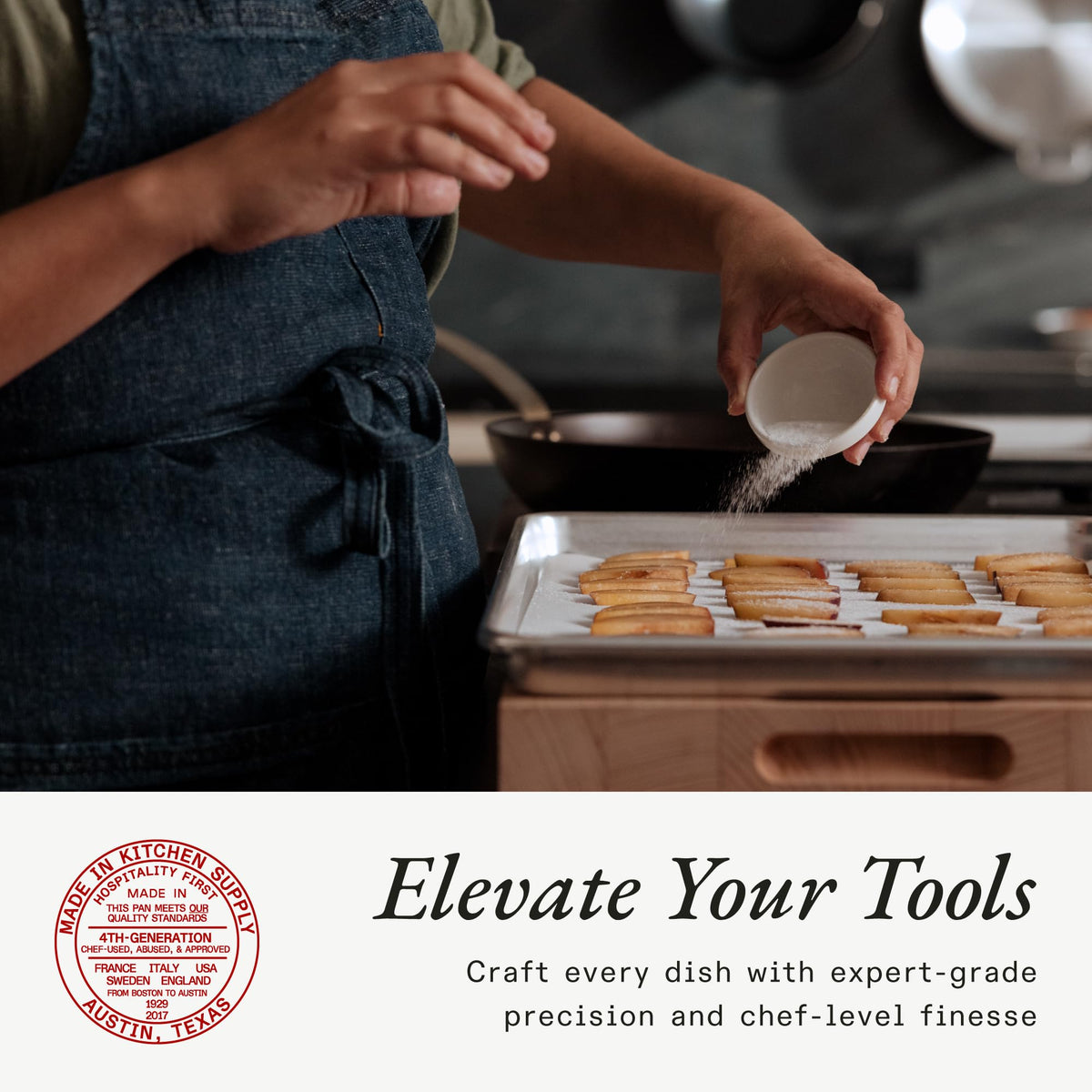 Made In Quarter Sheet Pan oven-ready design for everyday use
