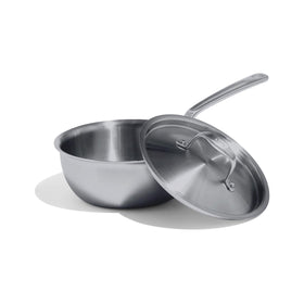 Made In saucier 2qt with pour spout for precise sauce preparation