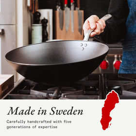 Care and maintenance tips for Made In carbon steel wok to preserve seasoning.