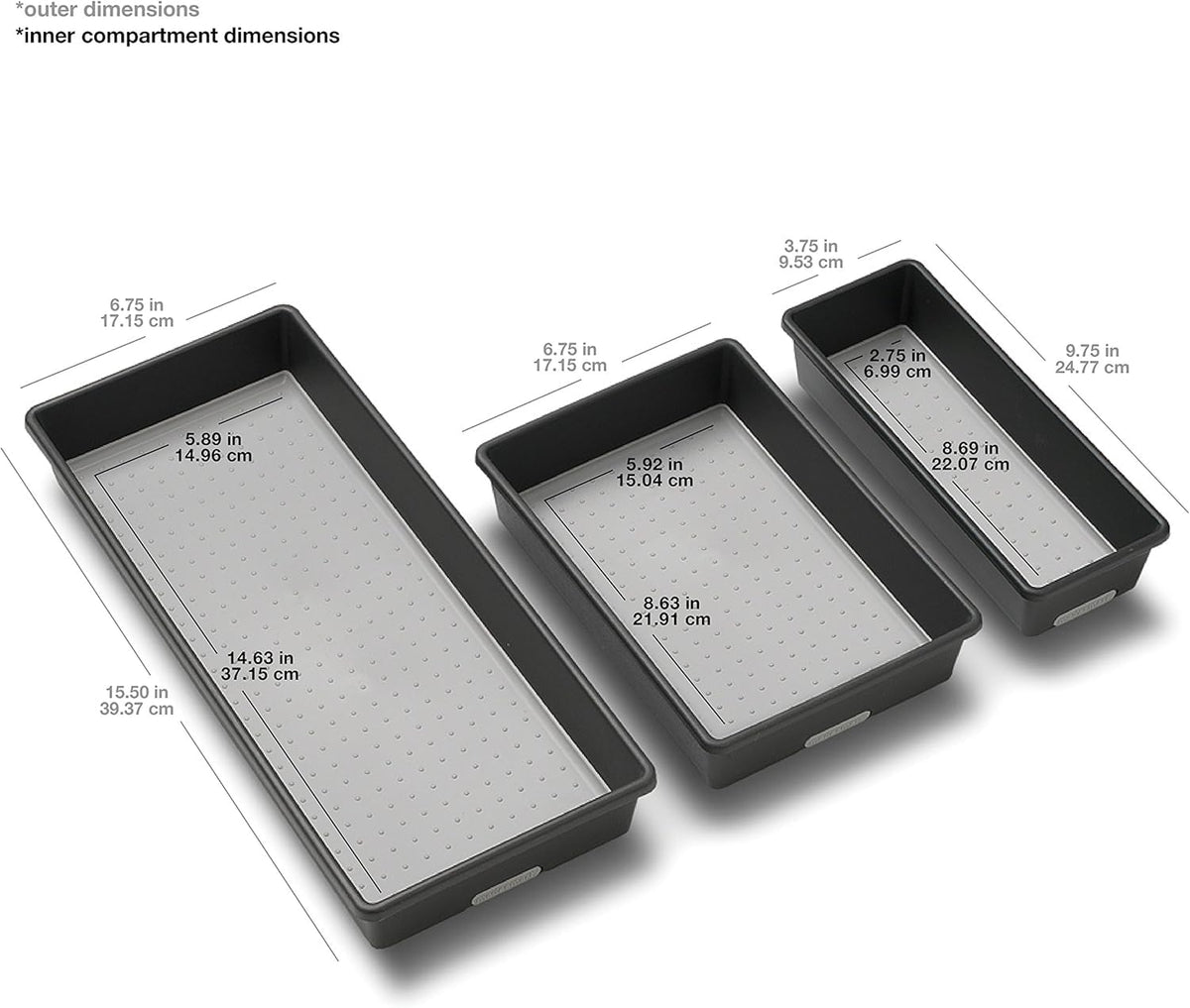 Madesmart large-bin section supports bigger utensils and gadgets.