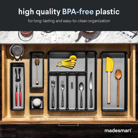 Madesmart Classic Silverware Tray with branded icons for fast item identification