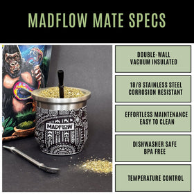 MADFLOW calabash-inspired design highlights traditional mate aesthetics in a modern frame.