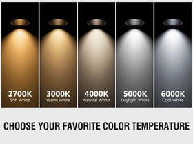 Maelsrlg warm white 3000K light enhances food prep visibility.
