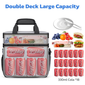Maelstrom lunch bag five-layer insulation maintains temperature for hours.