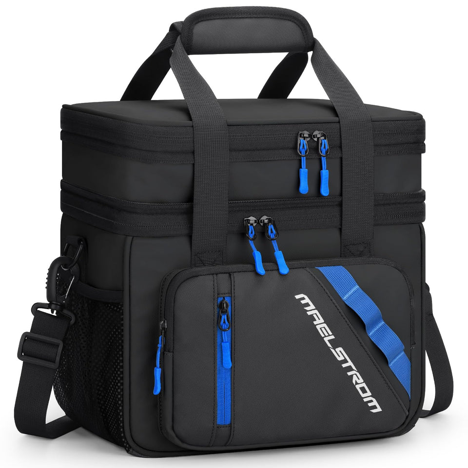 Maelstrom lunch box double-deck design keeps meals organized for on-the-go eating.