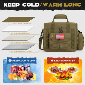 Maelstrom Lunch Box insulated lining keeps food hot or cold