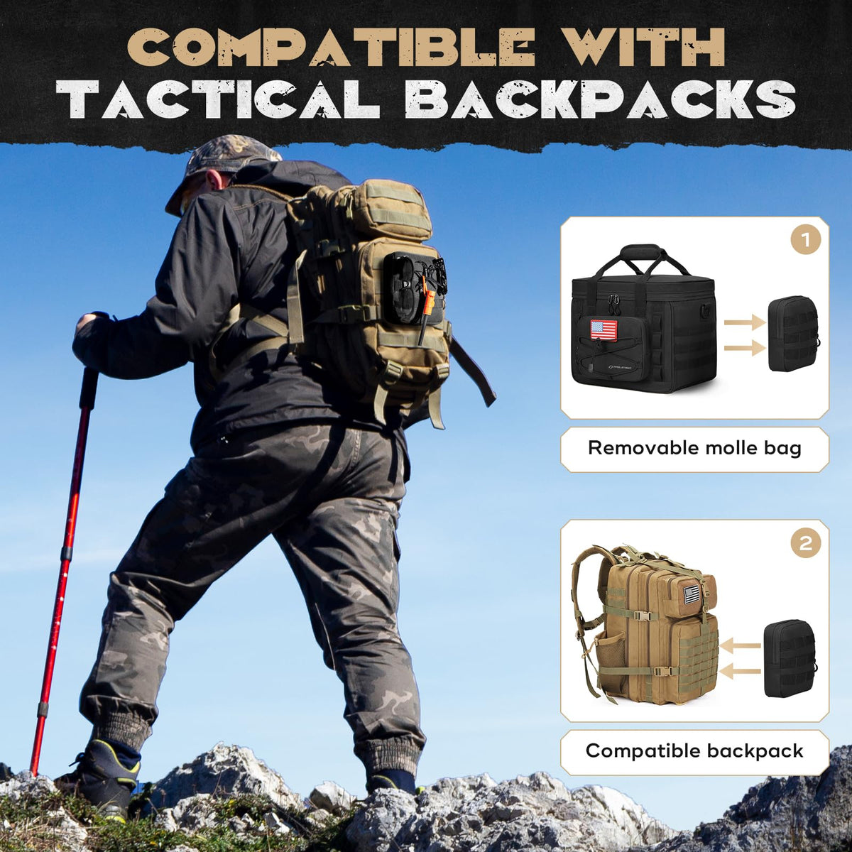 Maelstrom adjustable shoulder strap provides comfortable all‑day carry