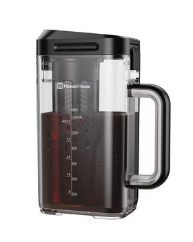 Maestri House compact cold brew pitcher with filter yields smooth, customizable brews.