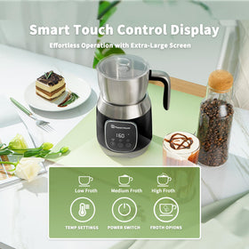 Maestri House DualFro 600 frothing feature delivers creamy texture at touch of a button
