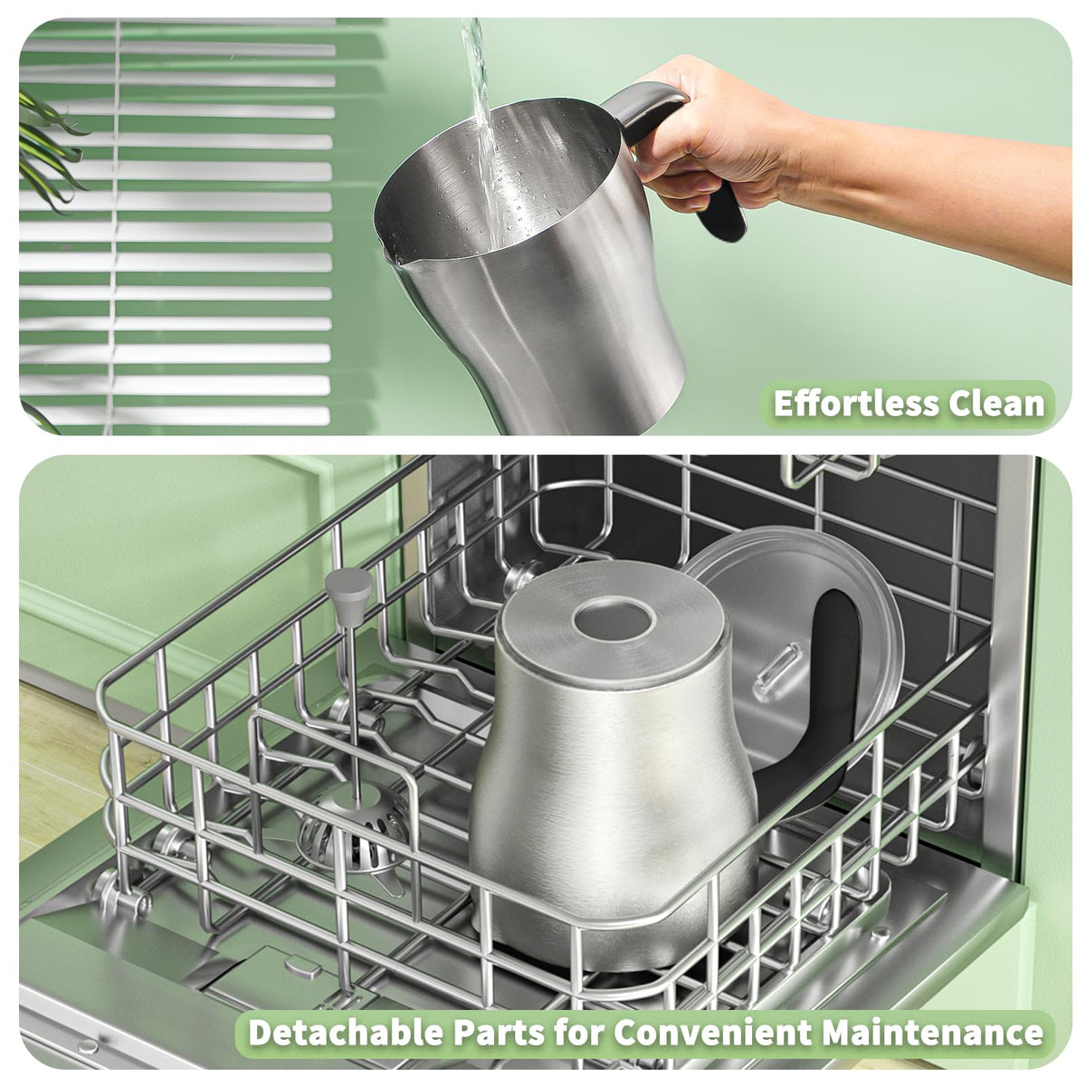 Maestri House DualFro 600 stylish stainless steel look suits home kitchens