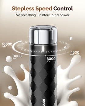 Maestri House LunaFro 2.0 rapid foam in 10–15 seconds each use