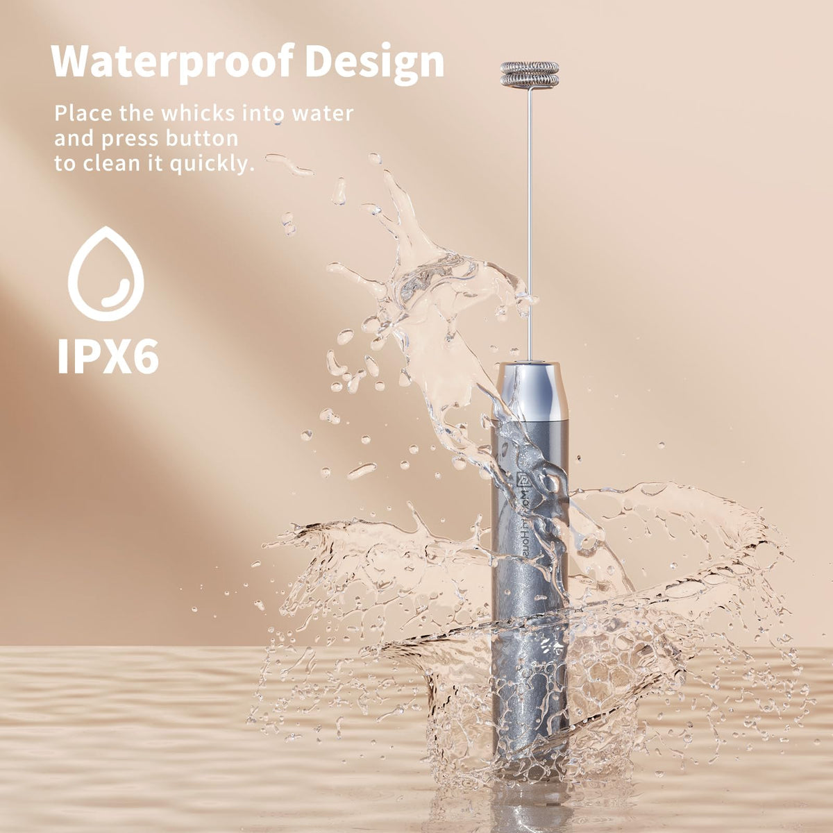 Maestri House LunaFro easy-cleaning with removable whisk for simple maintenance