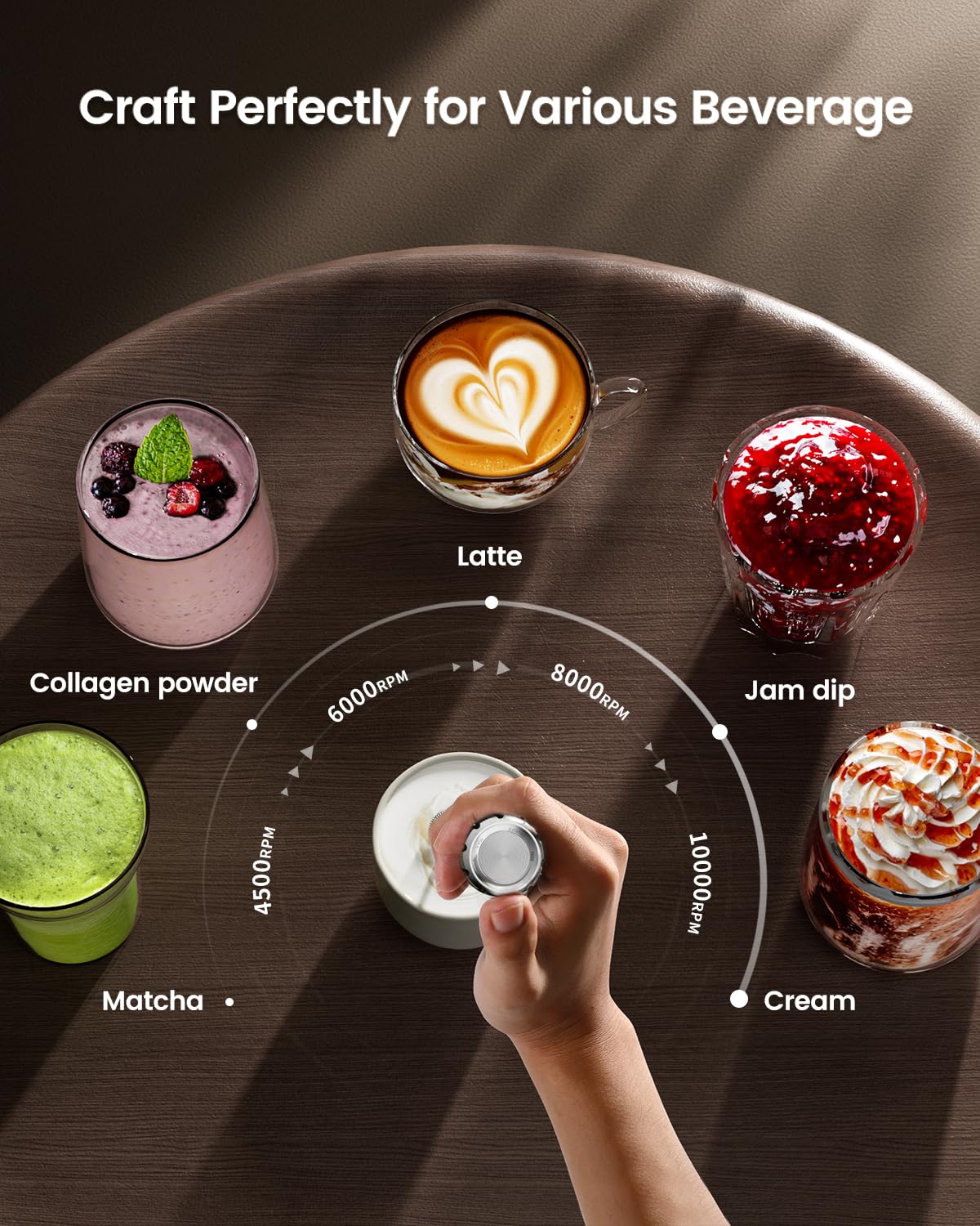Maestri House LunaFro Max quick foam in 10-15 seconds for busy mornings.