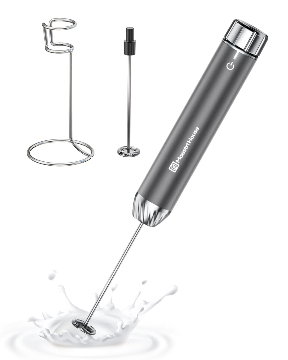 Maestri House LunaFro Max stepless dial for precise froth control.
