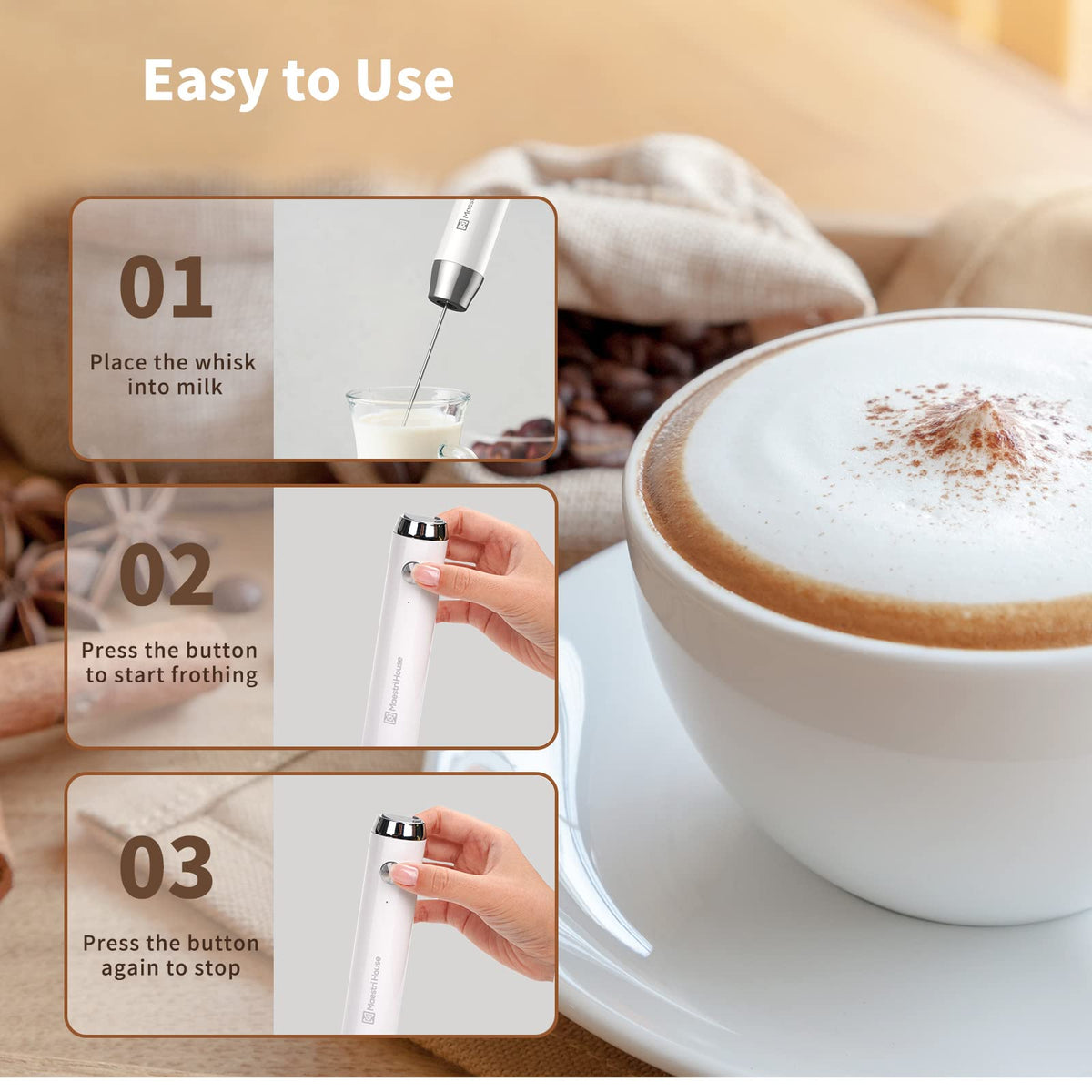 Maestri House LunaFro NS latte foam for silky beverages