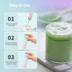 Maestri House LunaFro portable handheld frother for on the go use