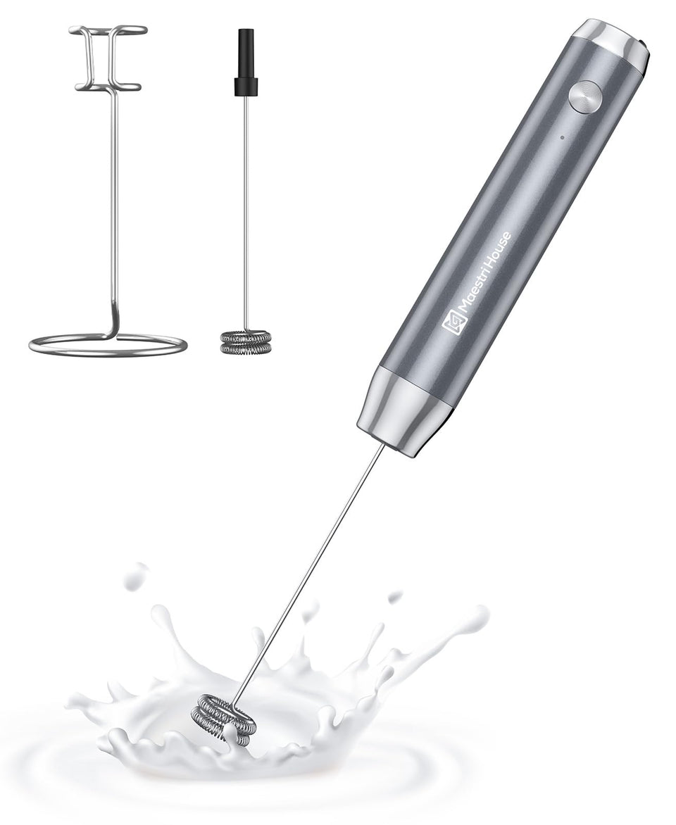 Maestri House LunaFro stand and frother for tidy storage and quick foam