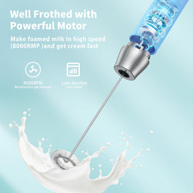 Maestri House LunaFro USB-C charging keeps the frother ready to use.
