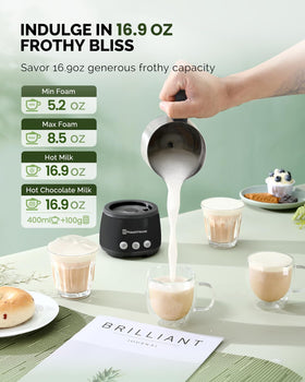 Maestri House Milk Frother cold froth mode for refreshing drinks