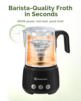 Maestri House Milk Frother hot chocolate milk option for family treats