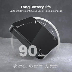 Maestri House Mini Coffee Scale USB-C charging for easy recharge on the go