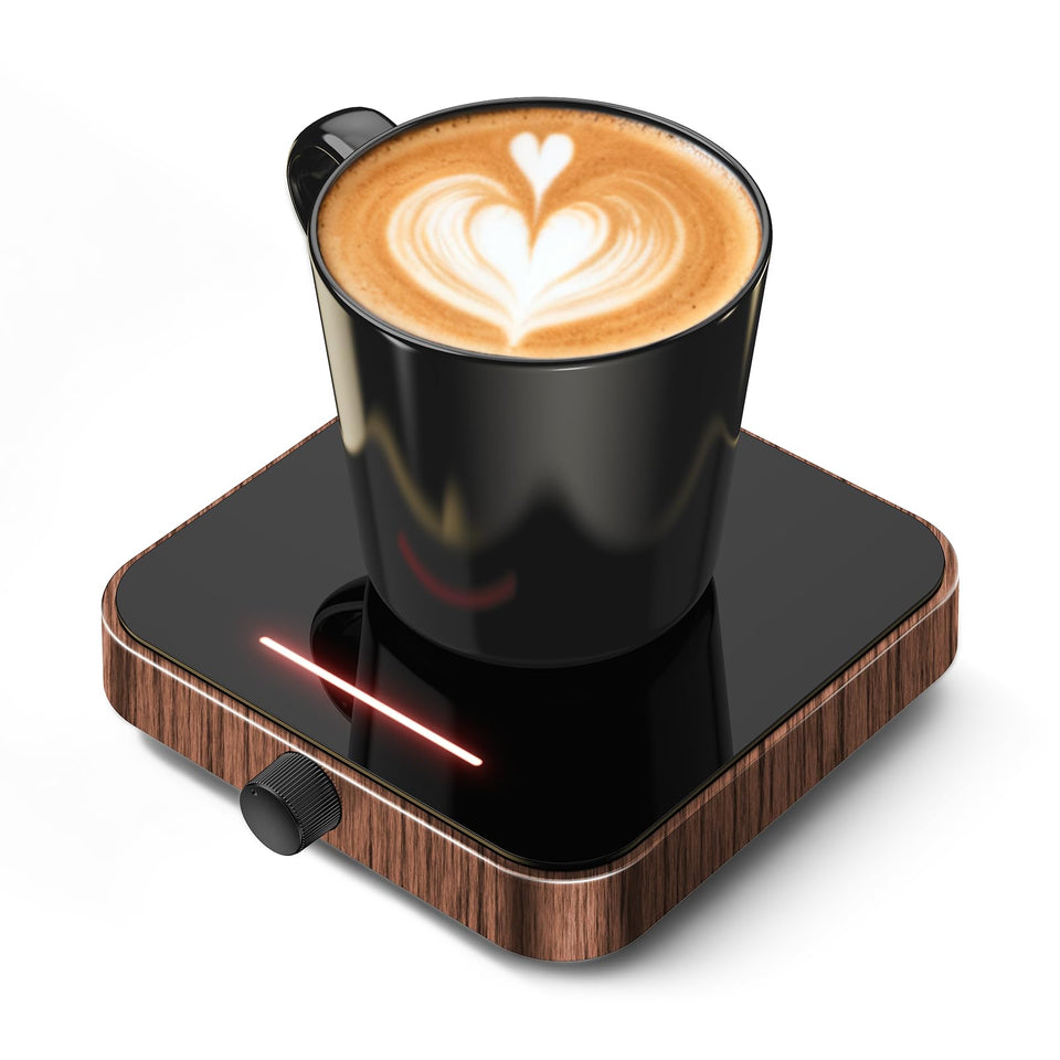 Maestri House mug warmer on a desk maintaining steady heat for long work sessions