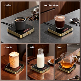 Maestri House mug warmer gold works best with flat-bottom mugs
