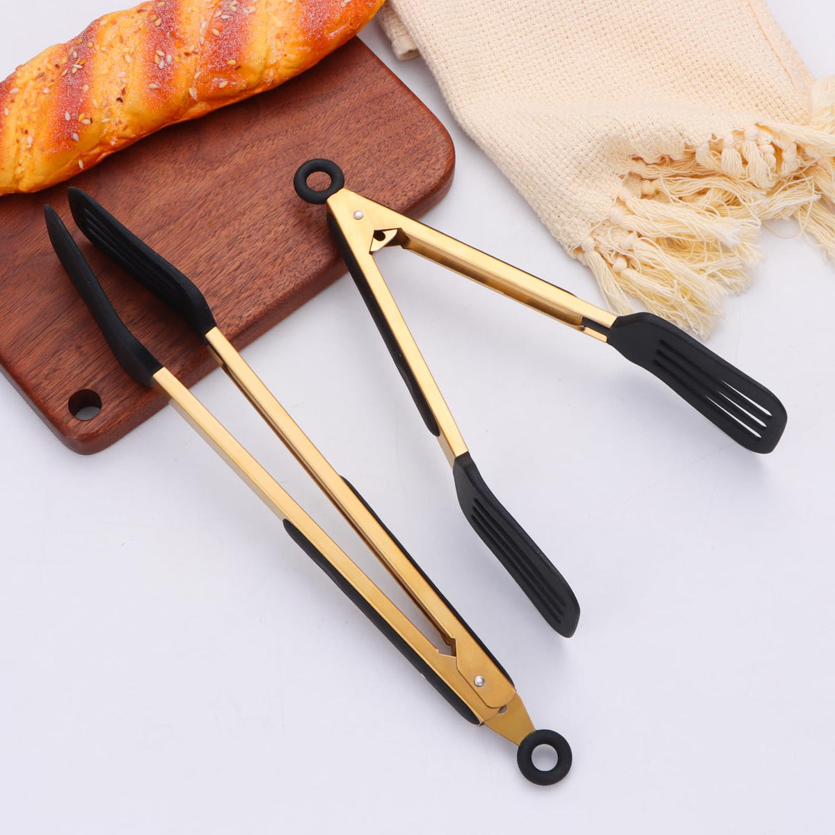 Mafier dishwasher-safe tongs for quick cleanup.