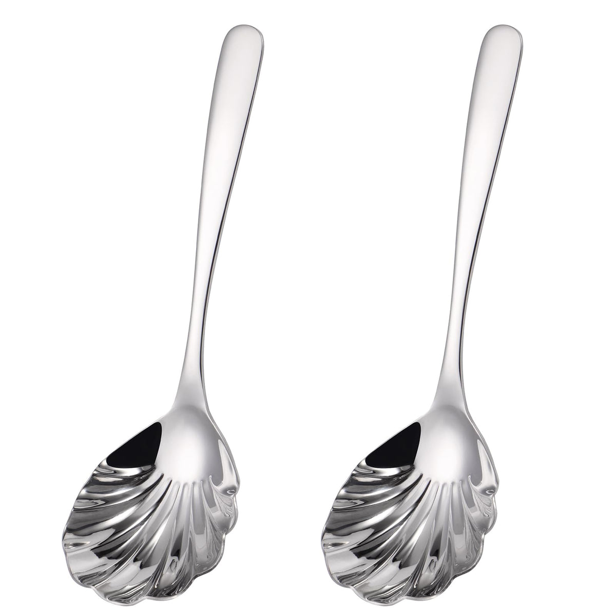 Mafier large serving spoon pair in durable stainless steel for buffets