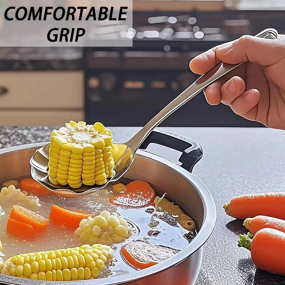 Mafier shell-head serving spoon adds visual appeal to meals