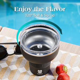 Magcheer 16oz tumbler with straw for versatile drink access at gatherings