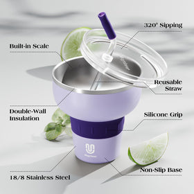 Magcheer stainless steel construction resists breakage at pool or beach.