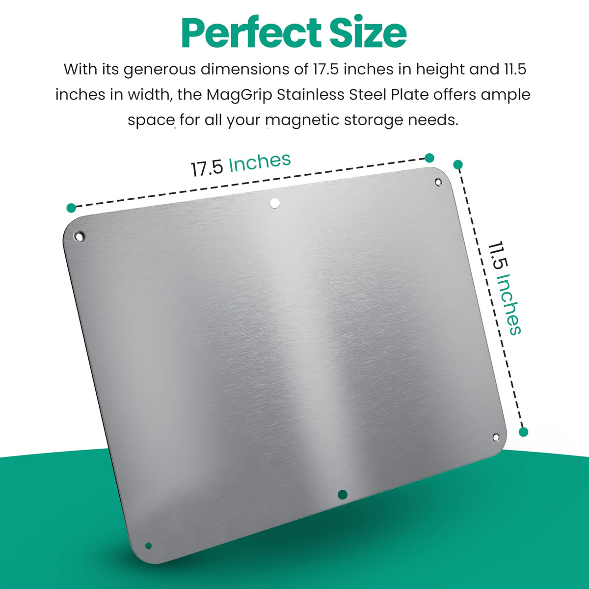 MagGrip 3M adhesive back attaches quickly for secure mounting.