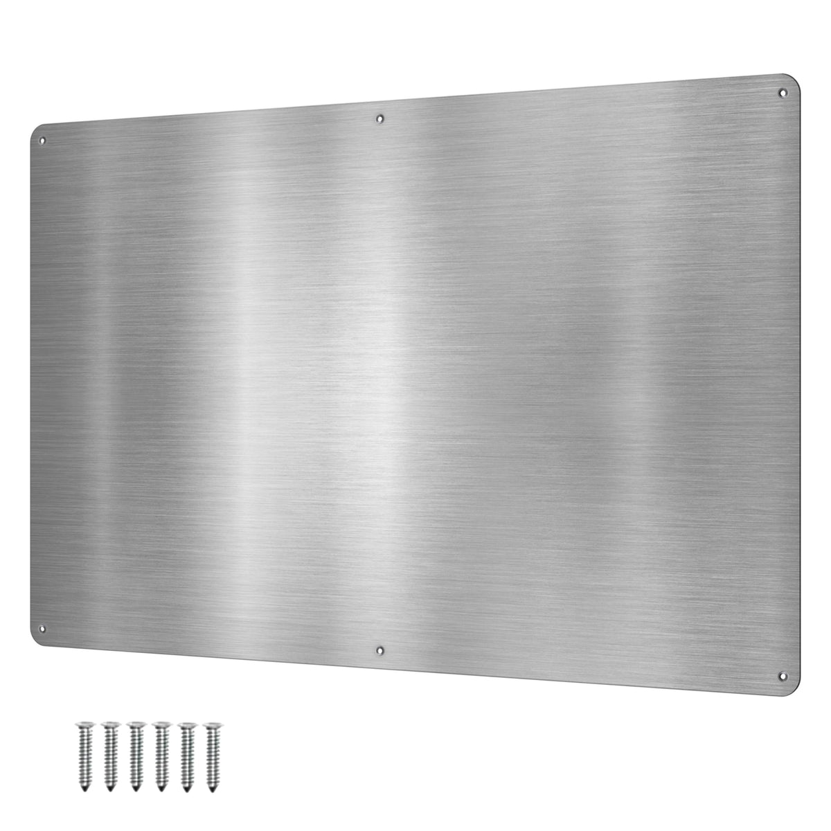 MagGrip large stainless-steel plate under cabinet provides a sturdy magnetic surface.