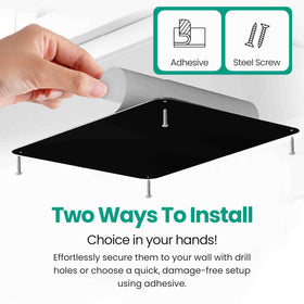 MagGrip stainless plate with mounting screws included for secure installation.