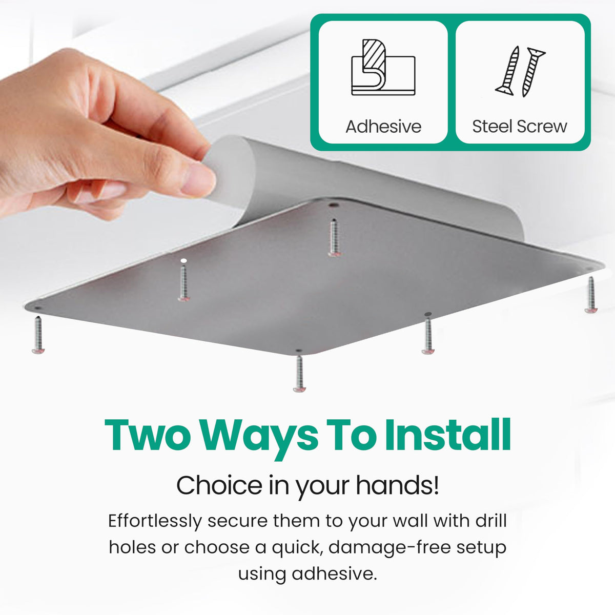 MagGrip SUS430 steel plate is durable and rust-resistant.
