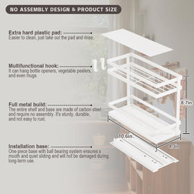 Magheo spice rack with screws and hardware included for secure mounting