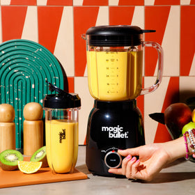 Magic Bullet Combo removable cap lid for adding ingredients mid-blend