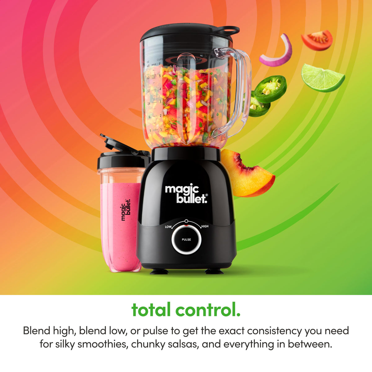 Magic Bullet Combo tall cup designed for single servings