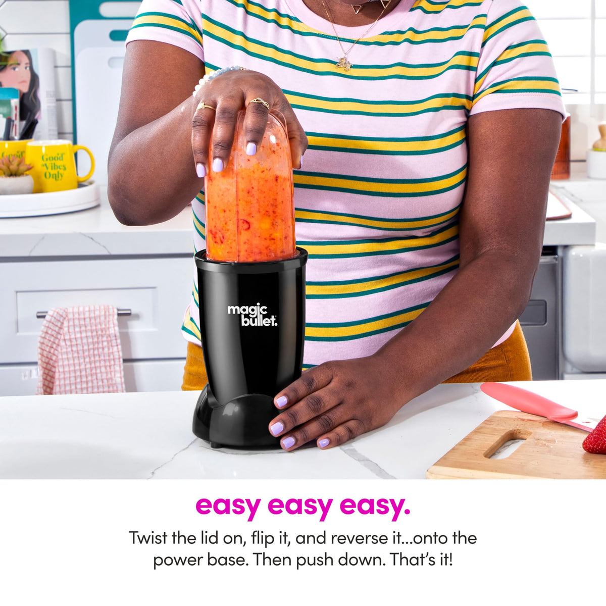 Magic Bullet short cup ideal for dips and single servings