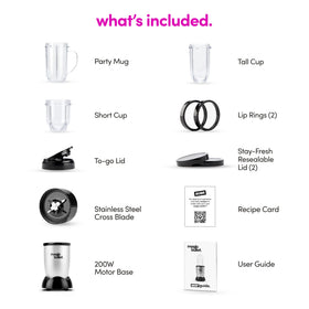 Magic Bullet Stay-Fresh lids keep leftovers fresh.