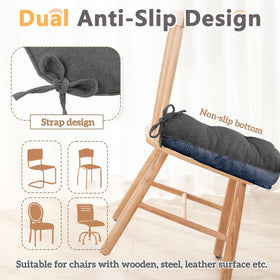 Magic Elephant non-slip bottom and dual ties keeping cushions in place.