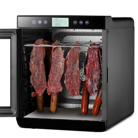 Magic Mill premium dehydrator compact side view highlights space-saving design