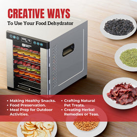 Magic Mill Pro dishwasher-safe trays simplify cleanup after drying.
