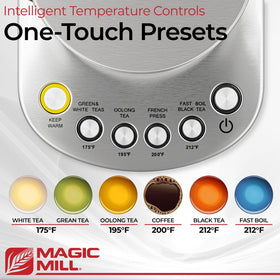 Magic Mill Pro keep warm function preserves warmth for a second cup
