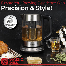 Magic Mill Pro stainless steel finish adds durable, timeless appeal