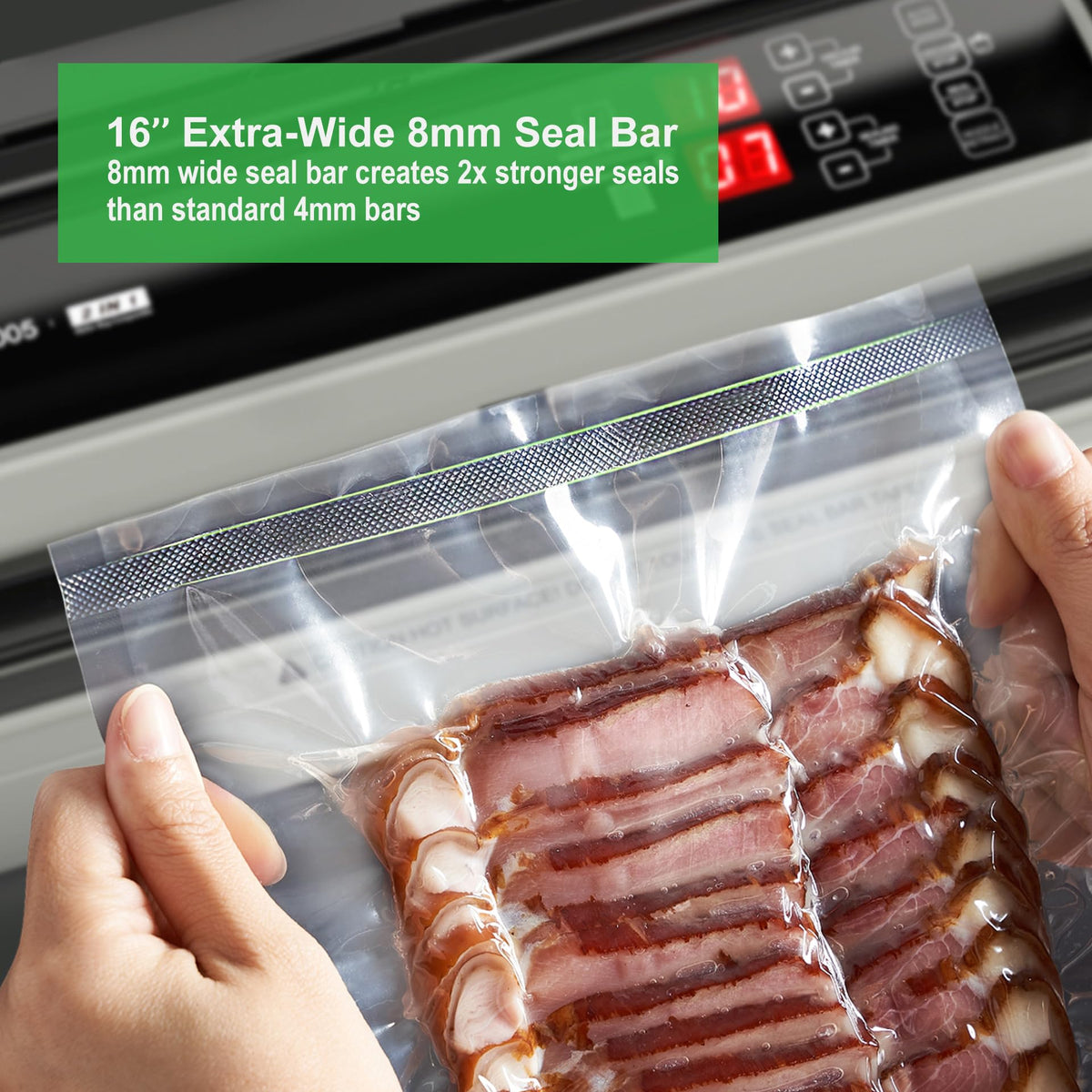 MAGIC SEAL MS4005 automatic and manual modes offer easy one-touch and precise control