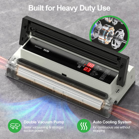 MAGIC SEAL MS4005 heavy-duty 250W dual pump for continuous use